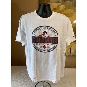 Columbia Sportswear Northwest Original Graphic White Shirt Men’s Size XL